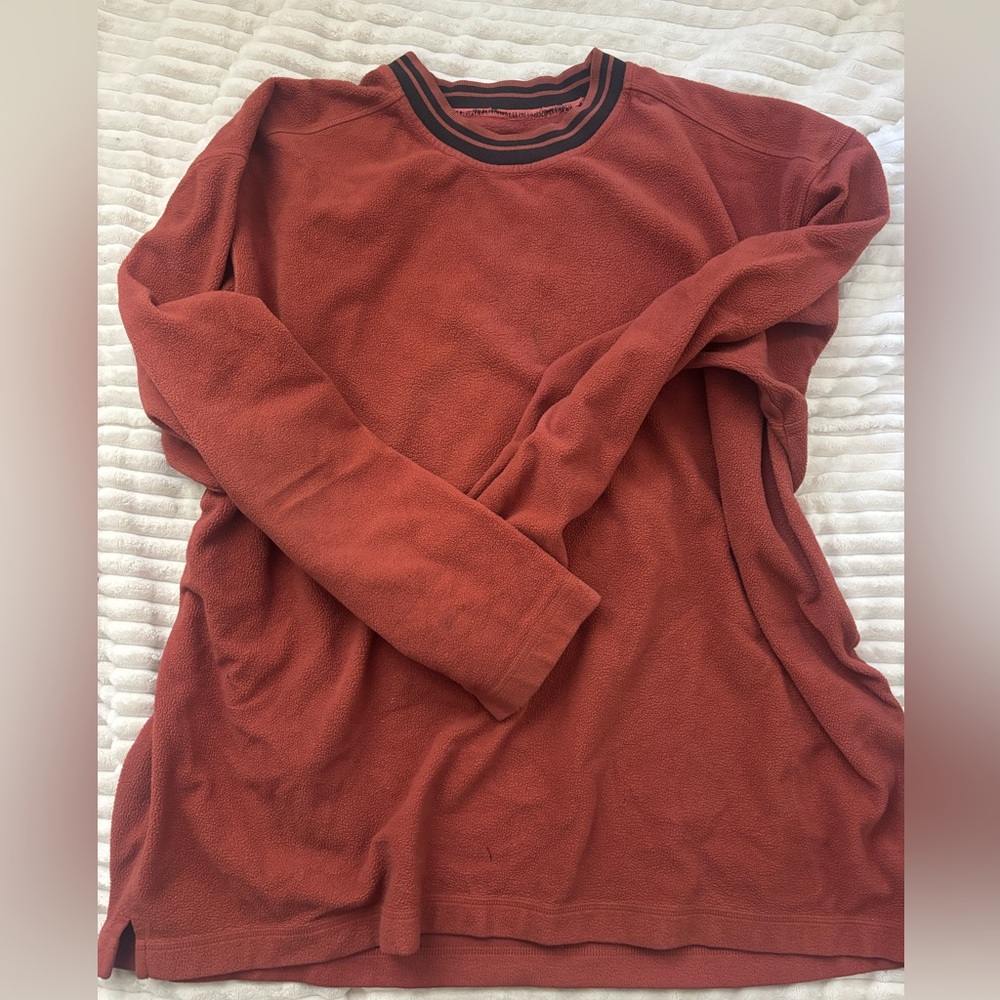 Patagonia Rhythm Orange Fleece Pullover Vintage